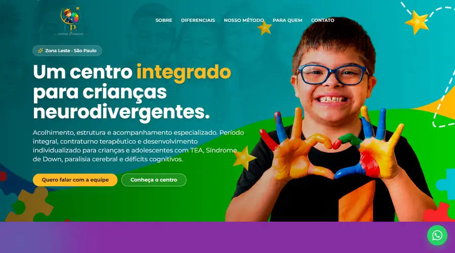 Print do site do Centro Integrado